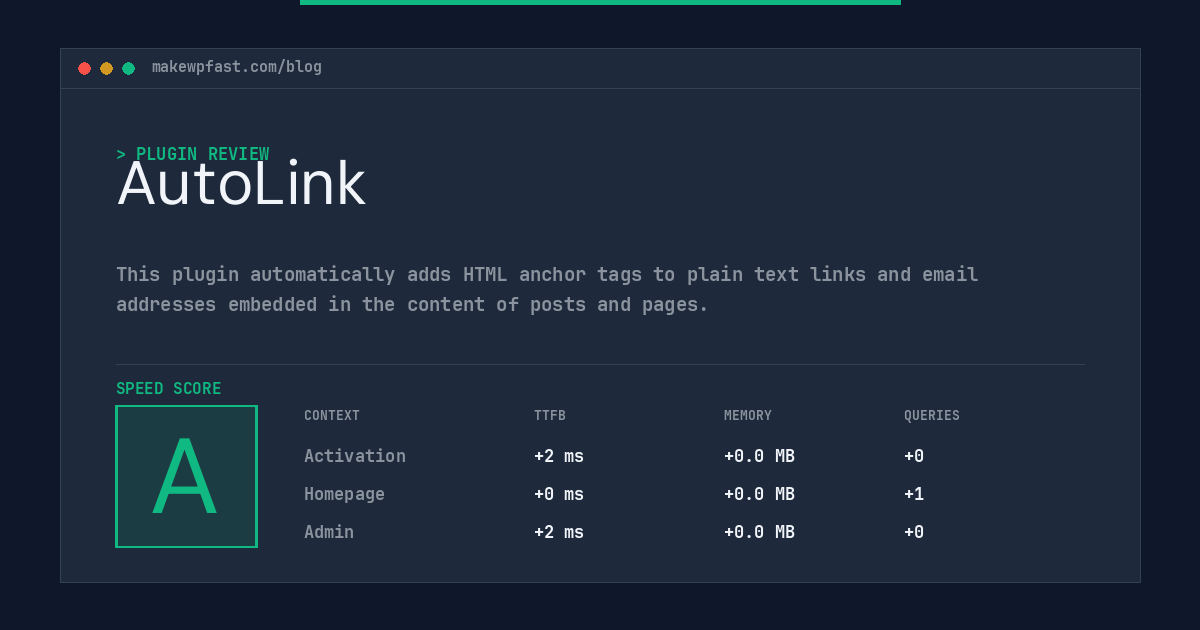 AutoLink - MakeWPFast