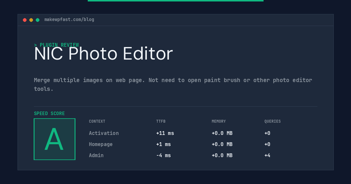 NIC Photo Editor - MakeWPFast
