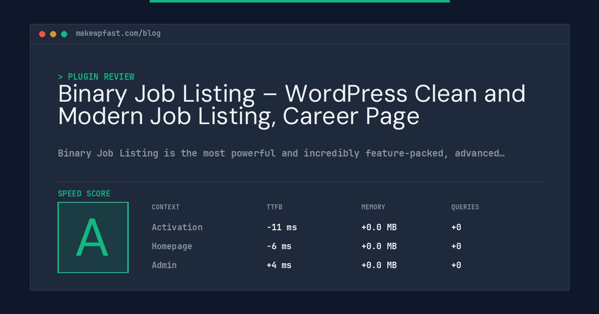 Binary Job Listing – WordPress Clean and Modern Job Listing, Career Page - MakeWPFast