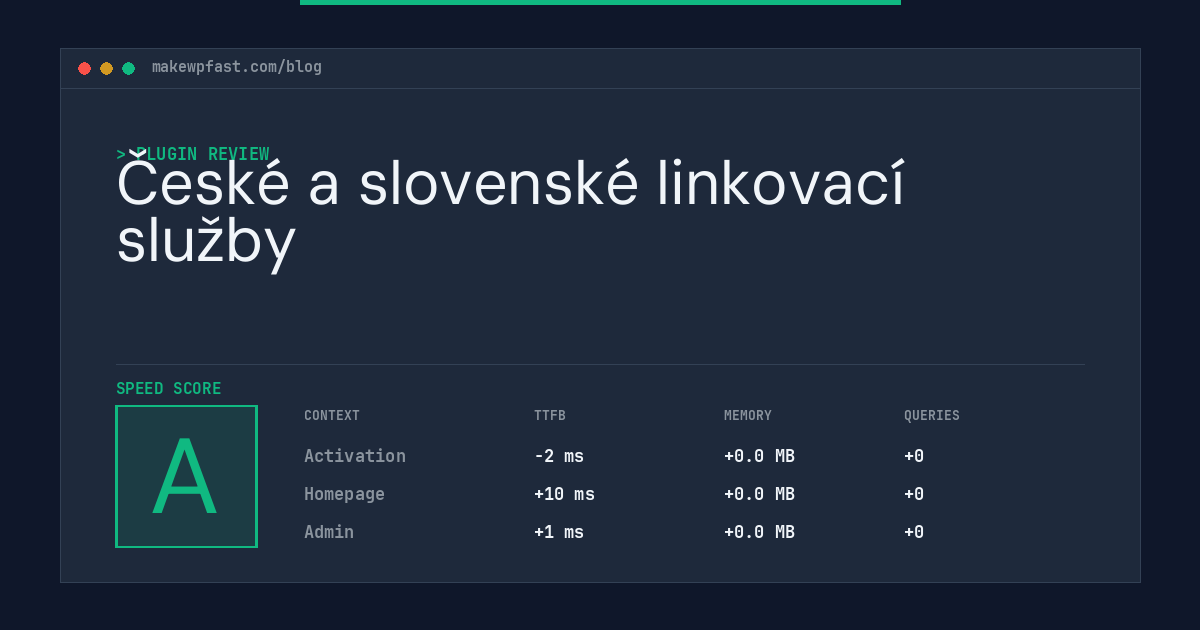 České a slovenské linkovací služby - MakeWPFast