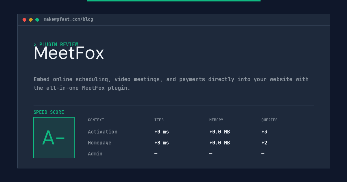 MeetFox - MakeWPFast