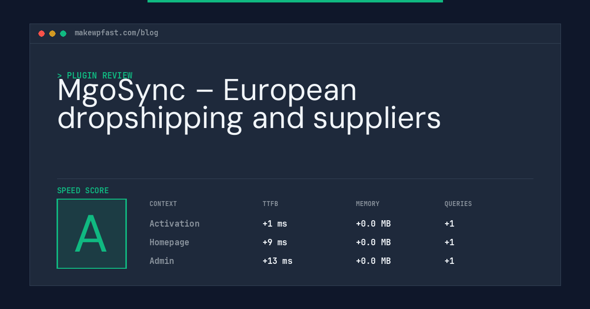 MgoSync – European dropshipping and suppliers - MakeWPFast