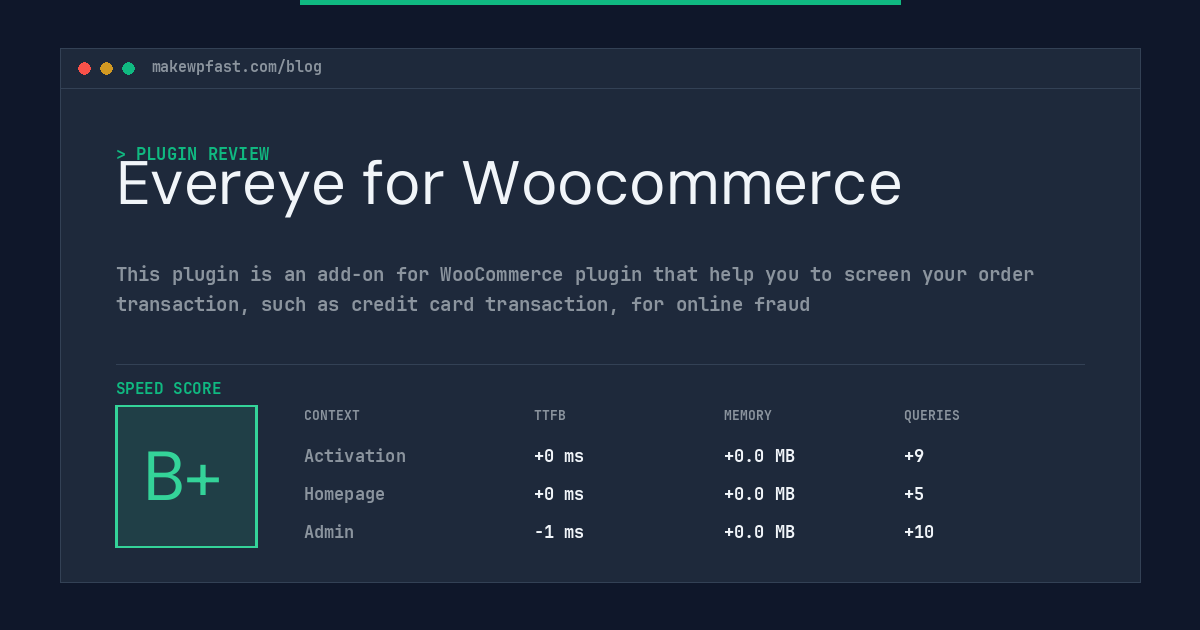 Evereye for Woocommerce - MakeWPFast