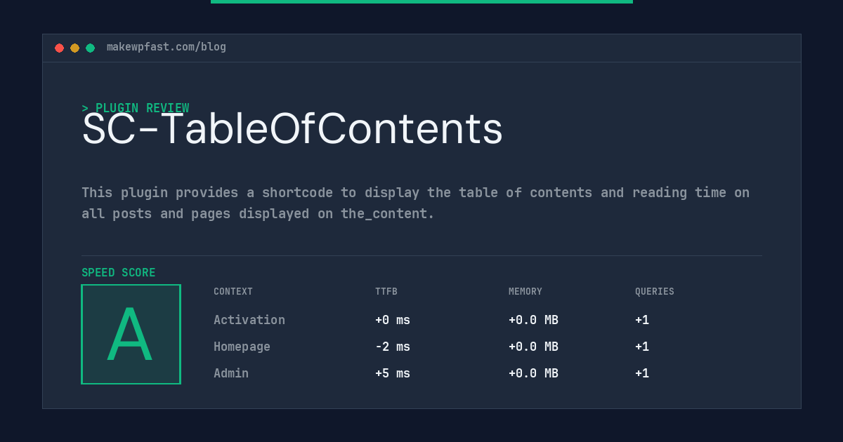 SC-TableOfContents - MakeWPFast