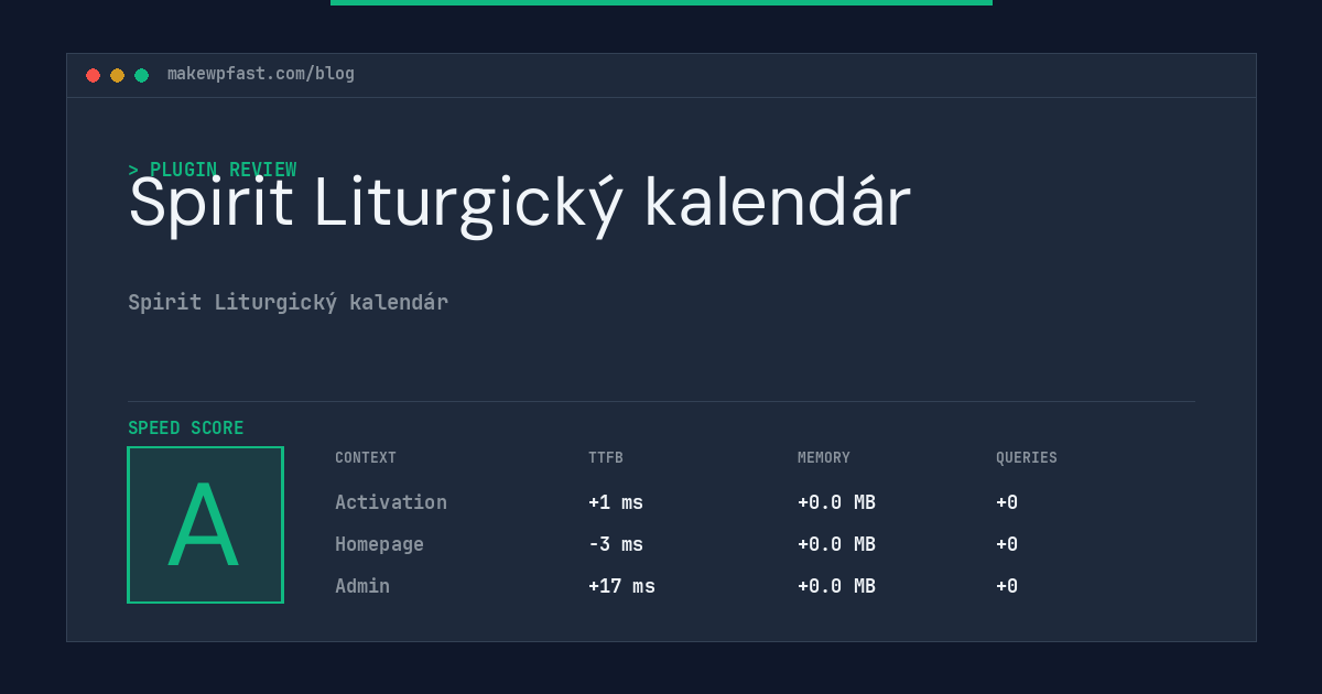 Spirit Liturgický kalendár - MakeWPFast