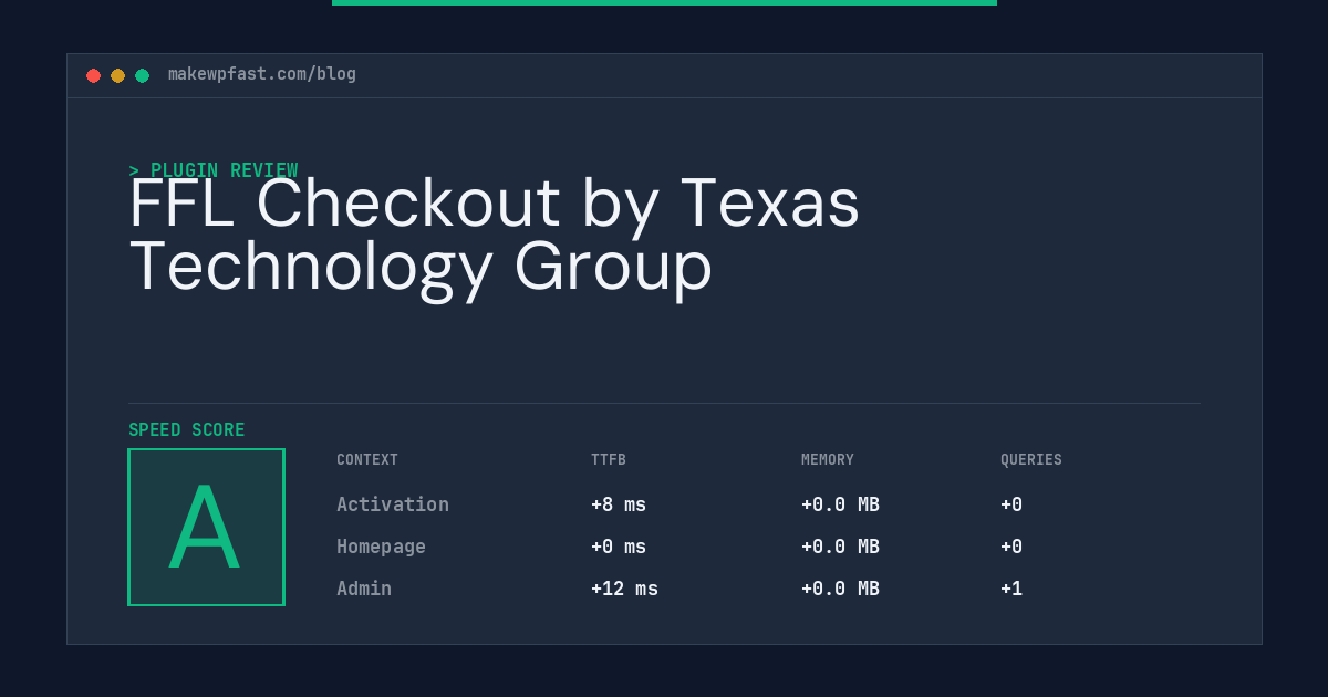 FFL Checkout by Texas Technology Group - MakeWPFast