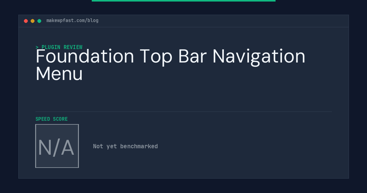 Foundation Top Bar Navigation Menu - MakeWPFast