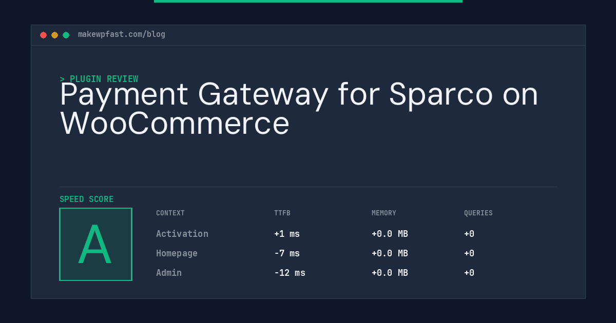 Payment Gateway for Sparco on WooCommerce - MakeWPFast