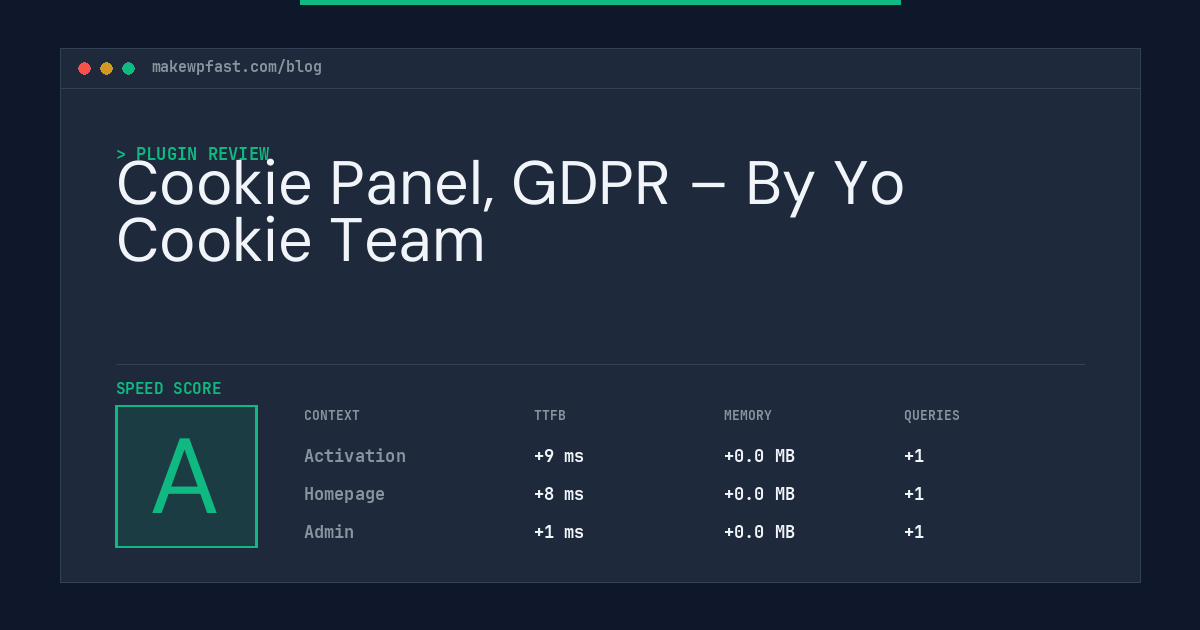 Cookie Panel, GDPR – By Yo Cookie Team - MakeWPFast