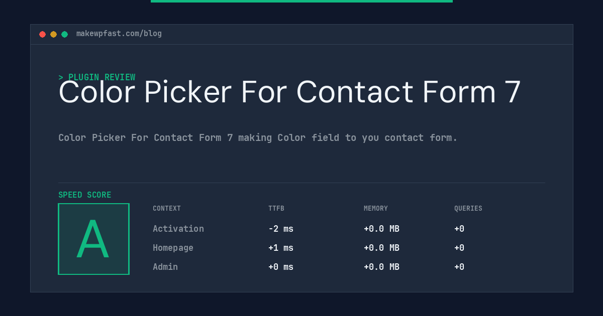 Color Picker For Contact Form 7 - MakeWPFast