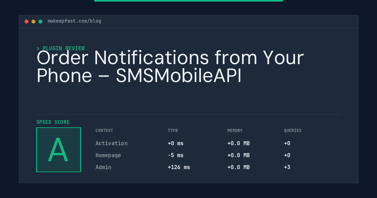 Order Notifications from Your Phone – SMSMobileAPI - MakeWPFast