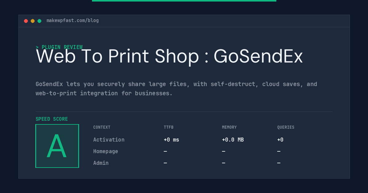 Web To Print Shop : GoSendEx - MakeWPFast