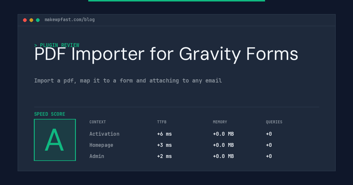 PDF Importer for Gravity Forms - MakeWPFast