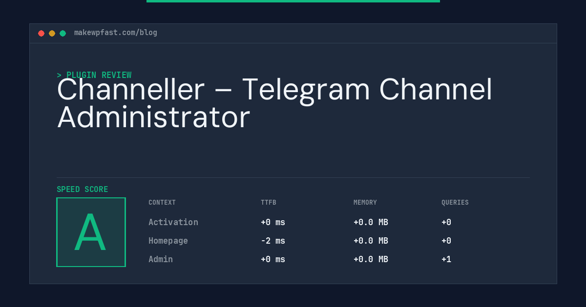 Channeller – Telegram Channel Administrator - MakeWPFast