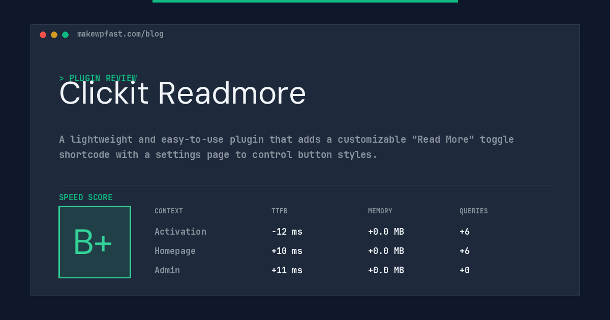 Clickit Readmore - MakeWPFast