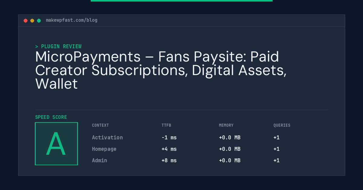 MicroPayments – Fans Paysite: Paid Creator Subscriptions, Digital Assets, Wallet - MakeWPFast