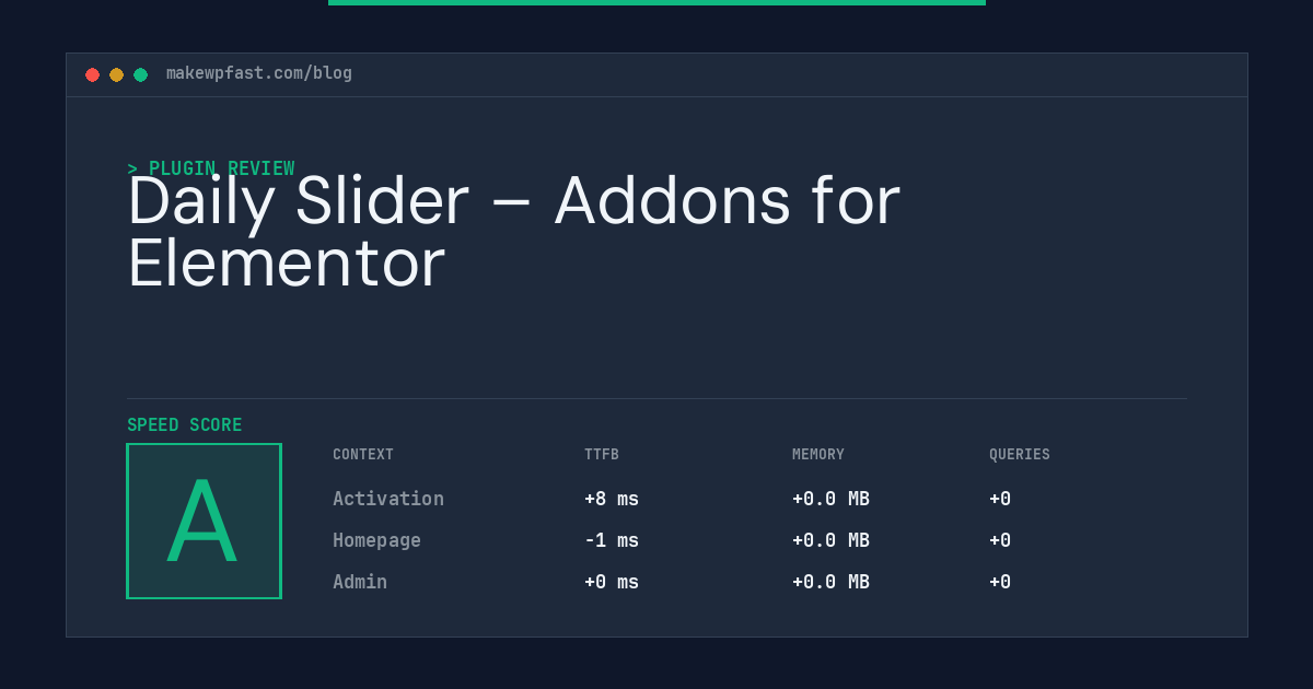 Daily Slider – Addons for Elementor - MakeWPFast