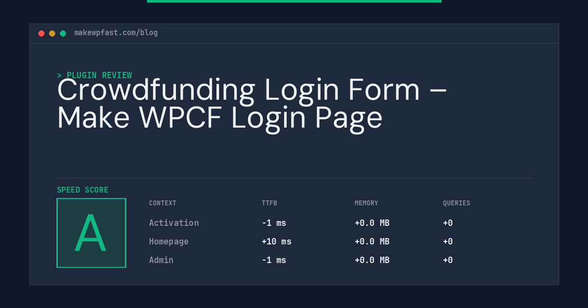 Crowdfunding Login Form – Make WPCF Login Page - MakeWPFast