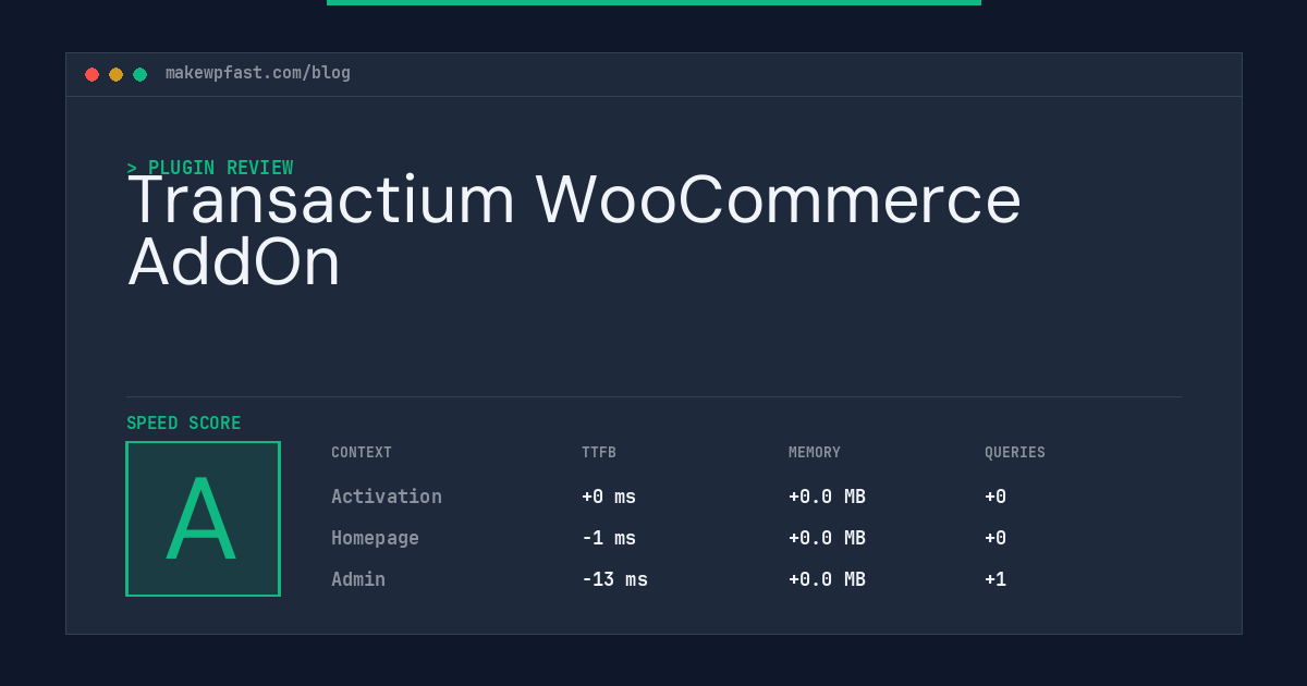 Transactium WooCommerce AddOn - MakeWPFast