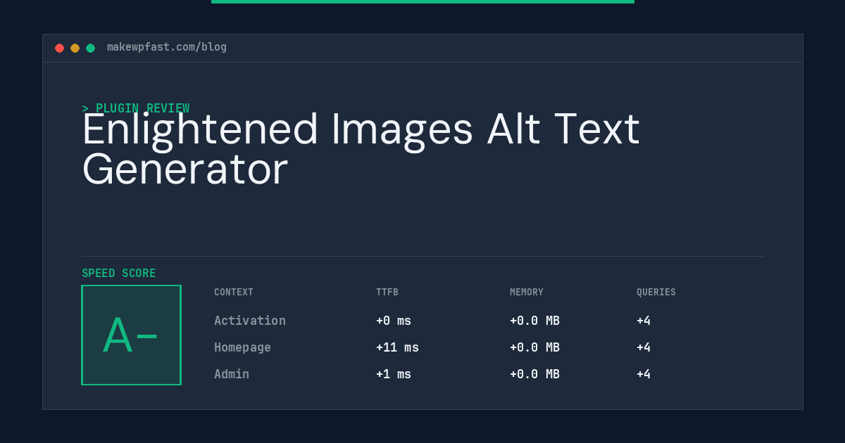 Enlightened Images Alt Text Generator - MakeWPFast