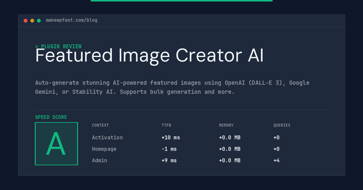Featured Image Creator AI - MakeWPFast