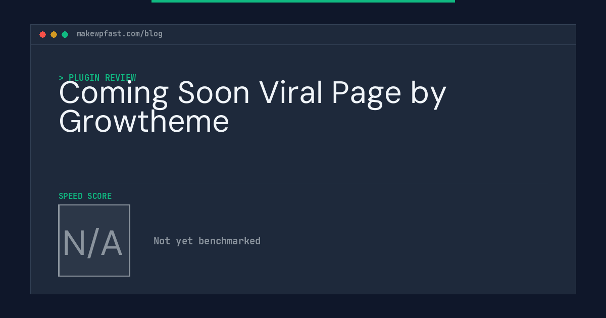 Coming Soon Viral Page by Growtheme - MakeWPFast