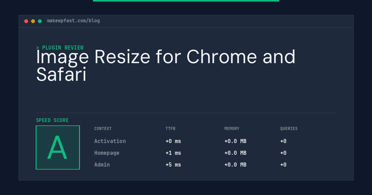 Image Resize for Chrome and Safari - MakeWPFast