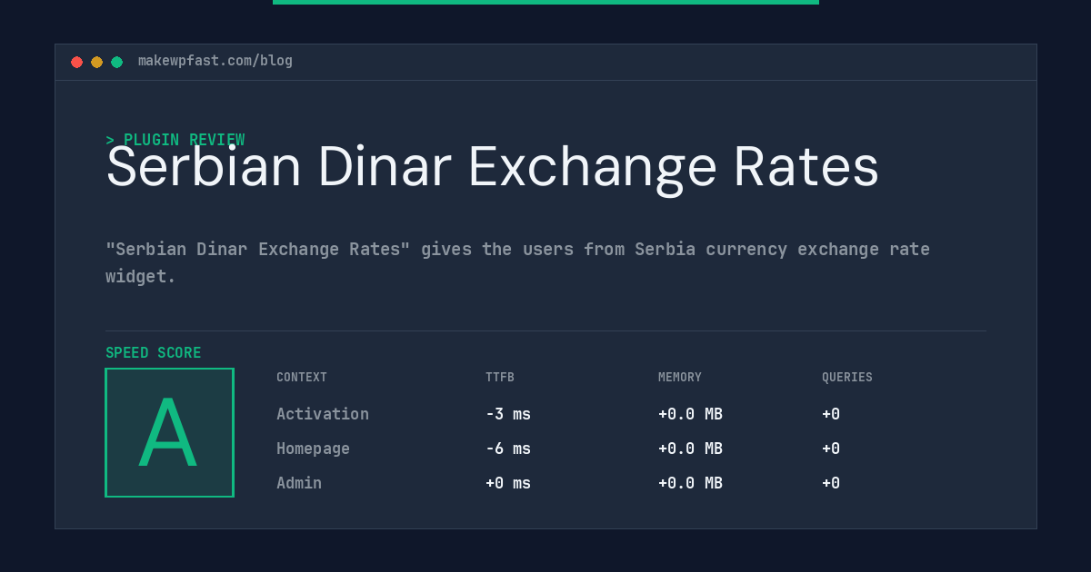 Serbian Dinar Exchange Rates - MakeWPFast
