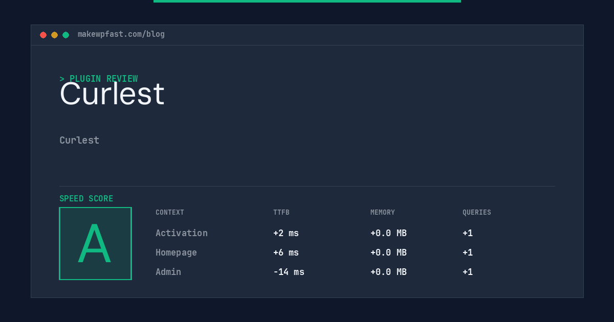 Curlest - MakeWPFast