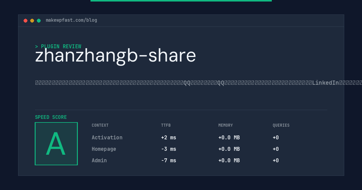 zhanzhangb-share - MakeWPFast
