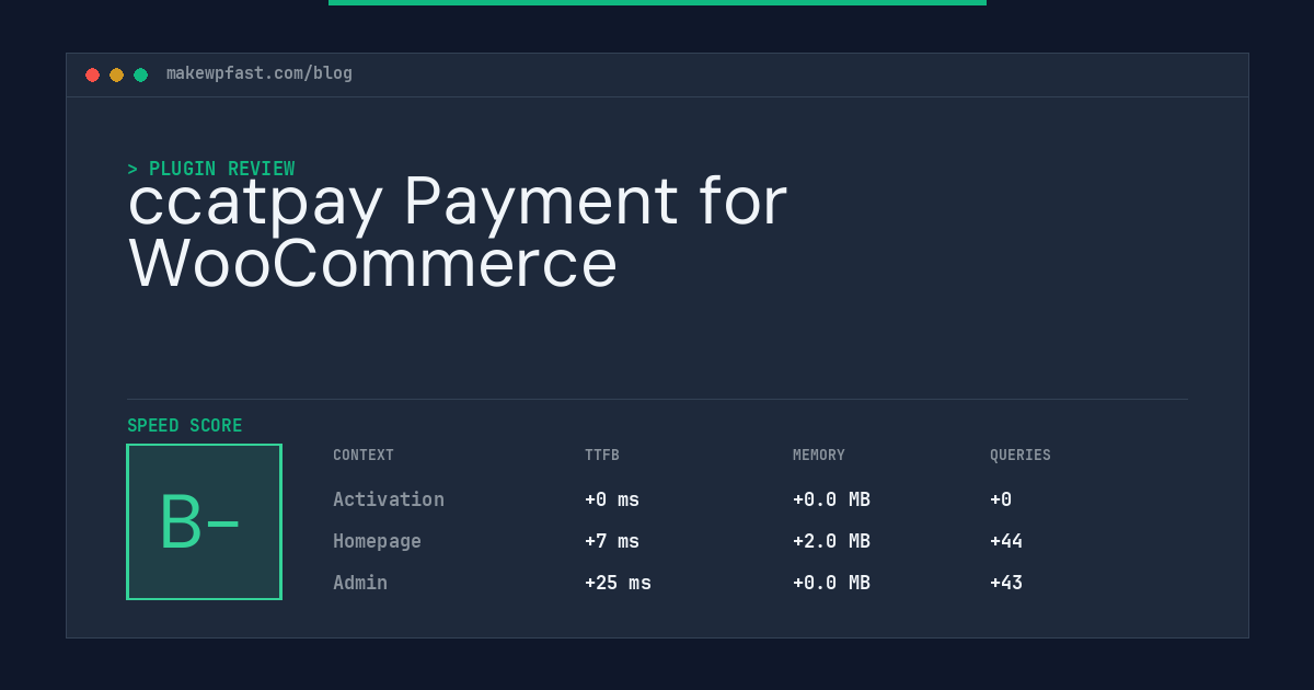 ccatpay Payment for WooCommerce - MakeWPFast