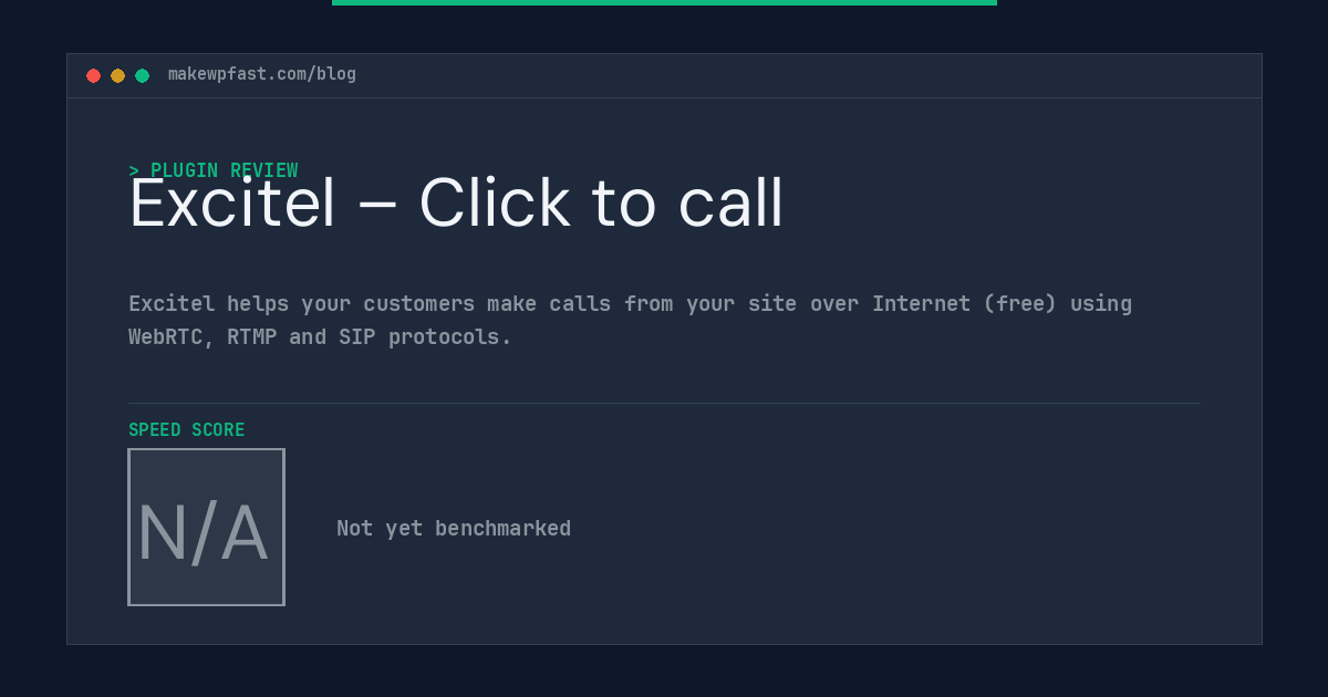 Excitel – Click to call - MakeWPFast