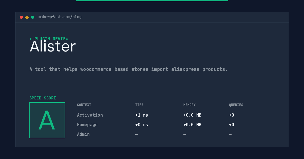 Alister - MakeWPFast