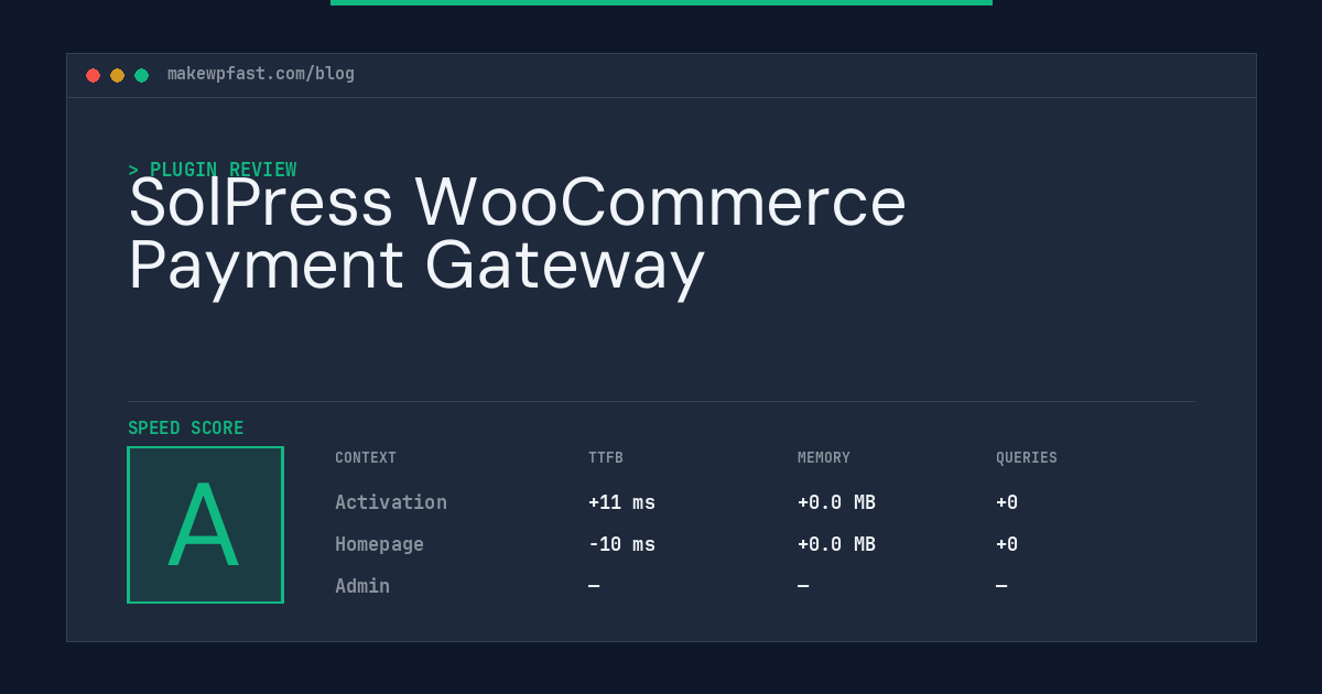 SolPress WooCommerce Payment Gateway - MakeWPFast