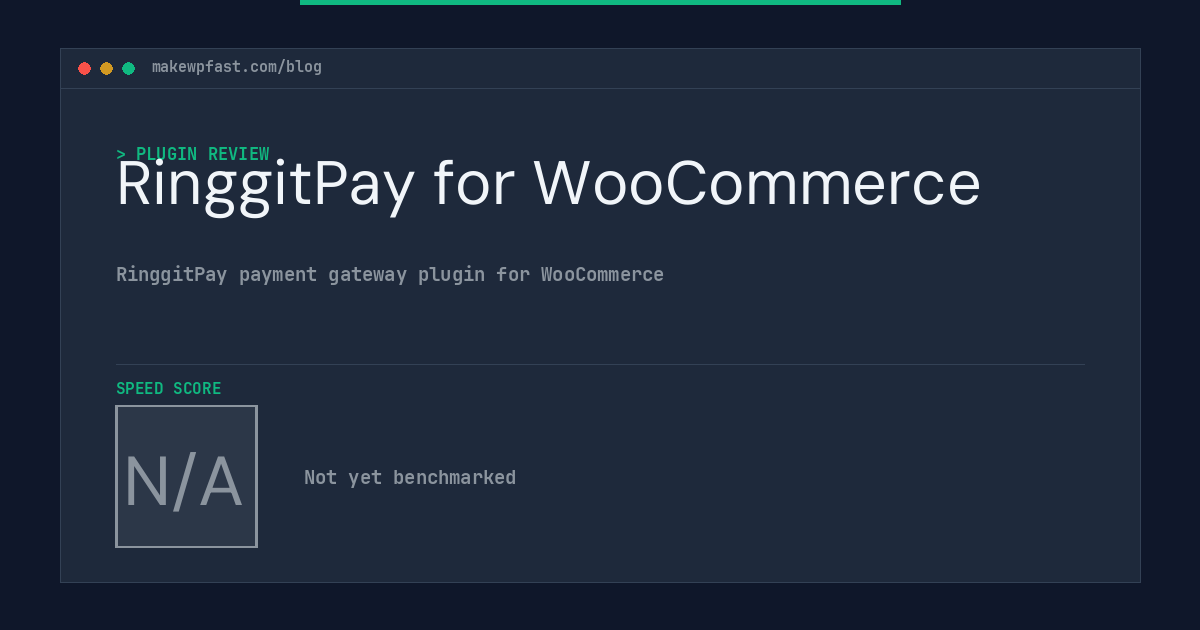 RinggitPay for WooCommerce - MakeWPFast