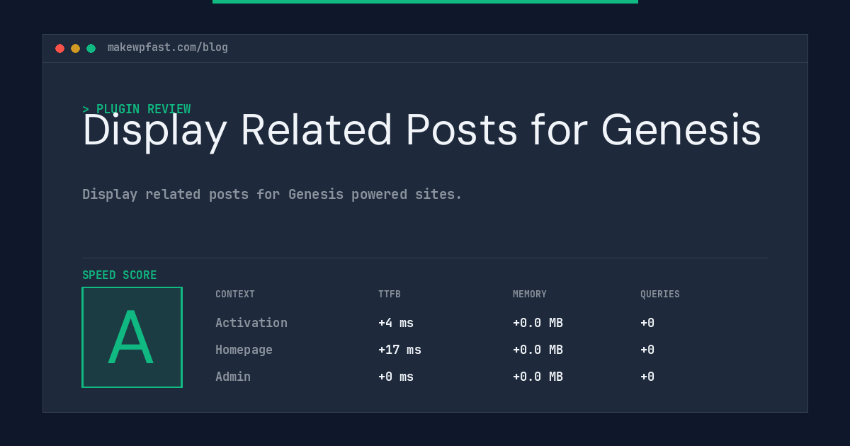 Display Related Posts for Genesis - MakeWPFast