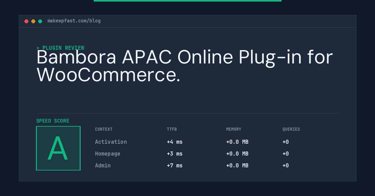 Bambora APAC Online Plug-in for WooCommerce. - MakeWPFast