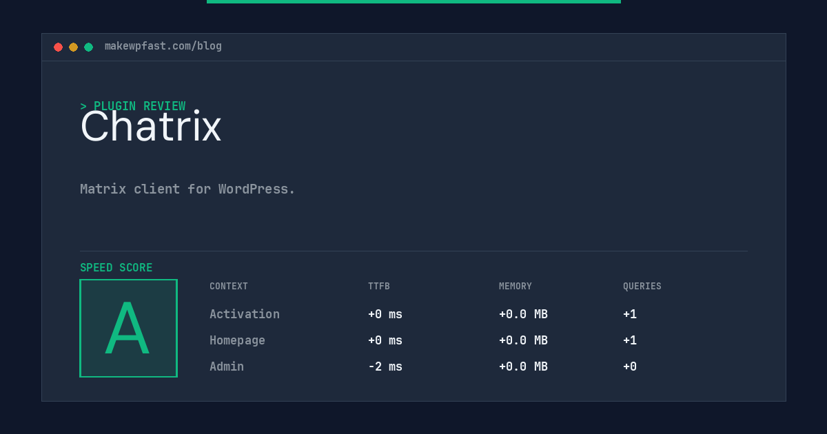 Chatrix - MakeWPFast