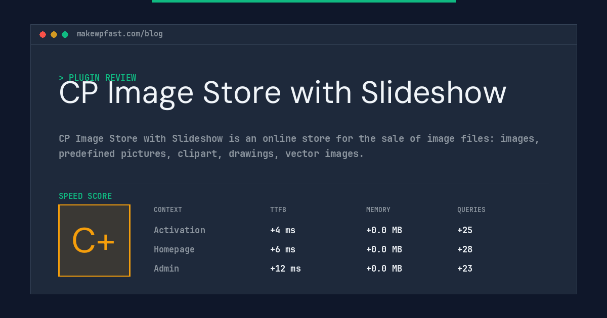 CP Image Store with Slideshow - MakeWPFast