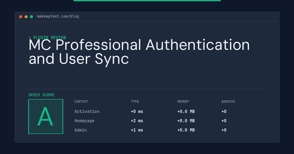 MC Professional Authentication and User Sync - MakeWPFast