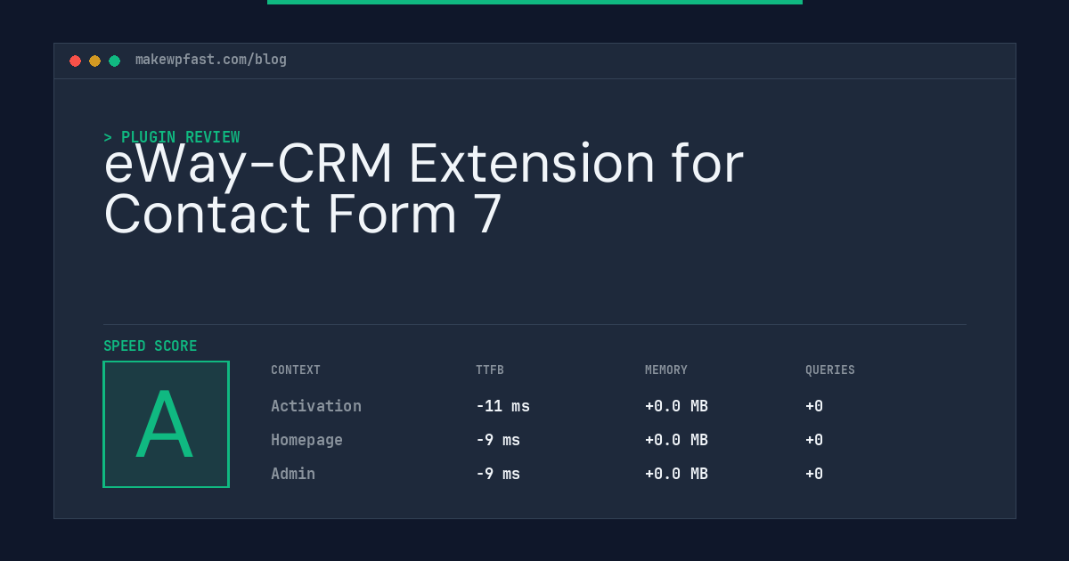 eWay-CRM Extension for Contact Form 7 - MakeWPFast