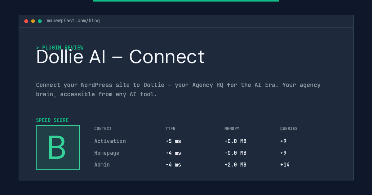 Dollie AI – Connect - MakeWPFast