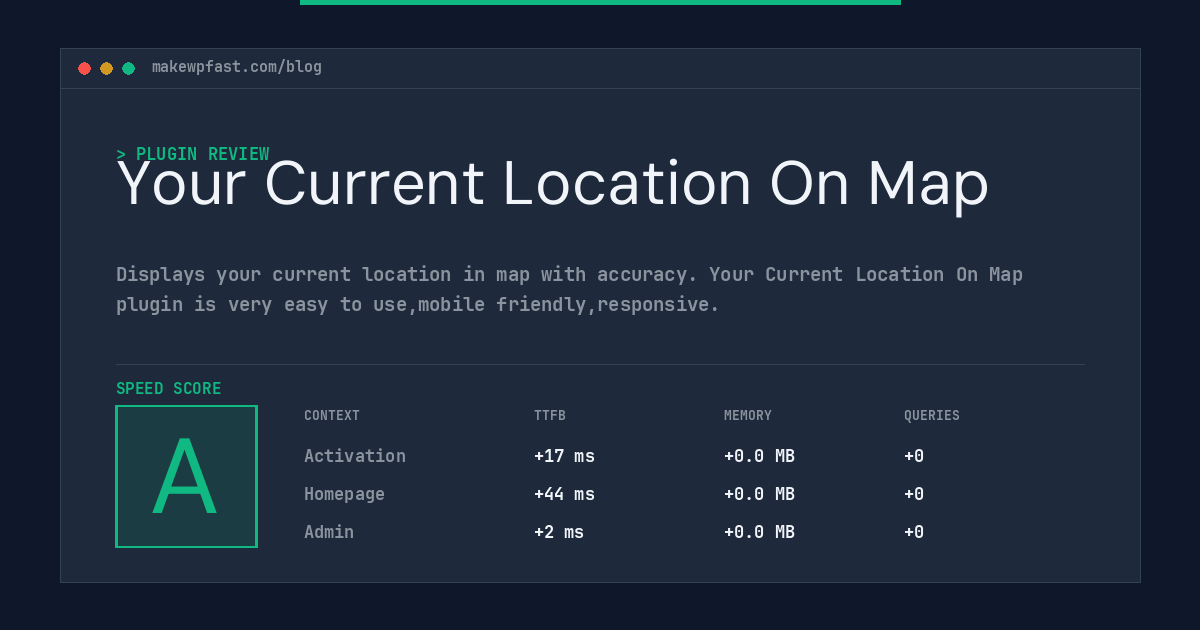 Your Current Location On Map - MakeWPFast