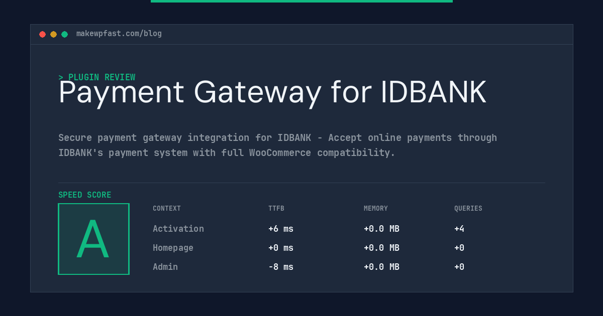 Payment Gateway for IDBANK - MakeWPFast