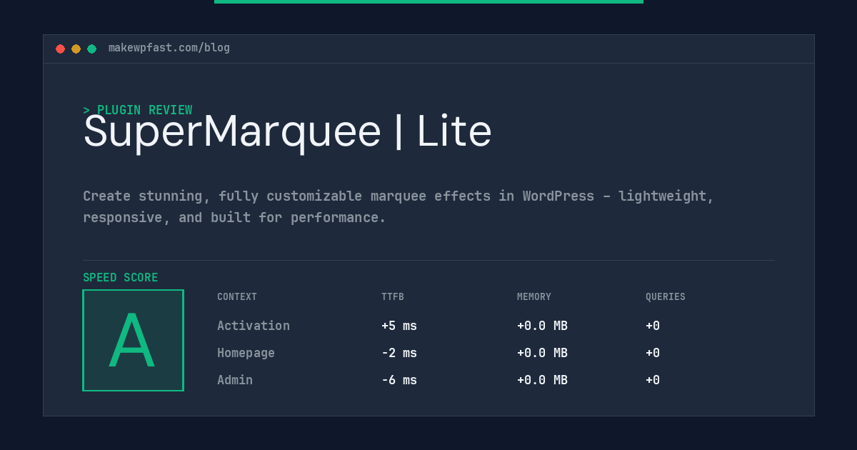 SuperMarquee | Lite - MakeWPFast
