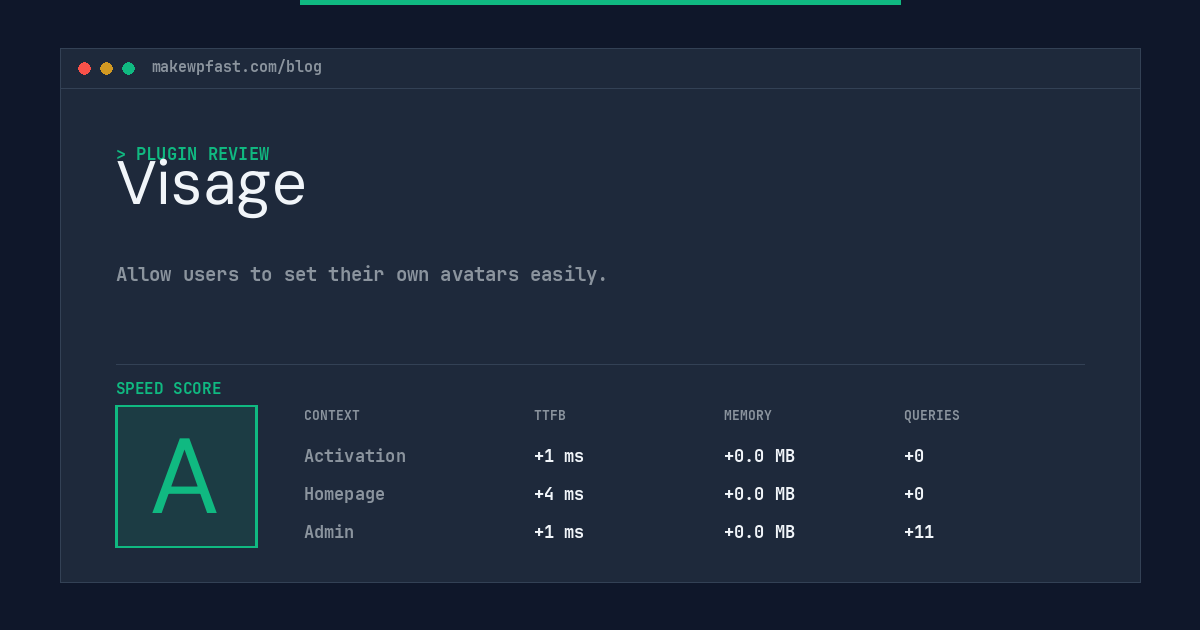 Visage - MakeWPFast