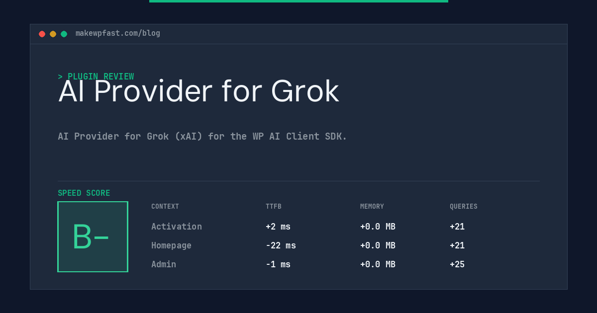AI Provider for Grok - MakeWPFast