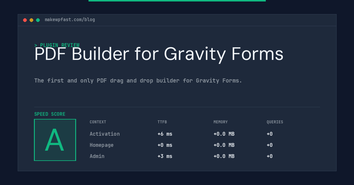 PDF Builder for Gravity Forms - MakeWPFast