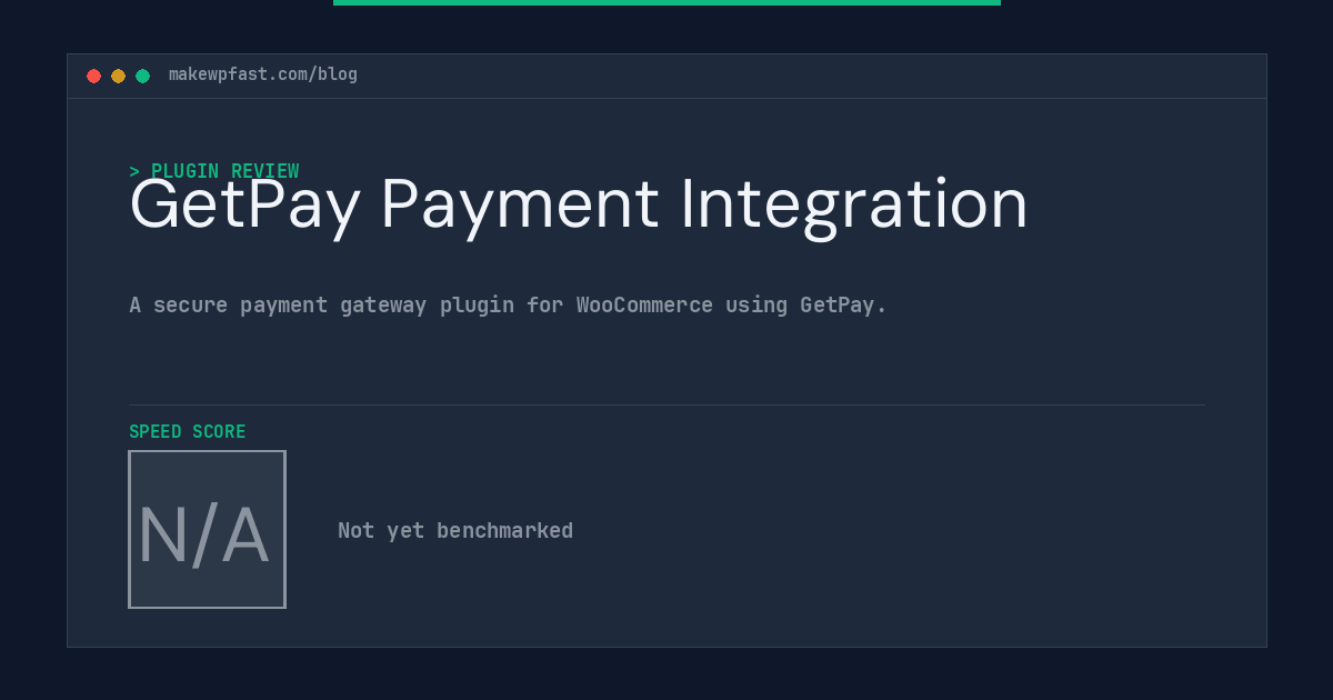 GetPay Payment Integration - MakeWPFast