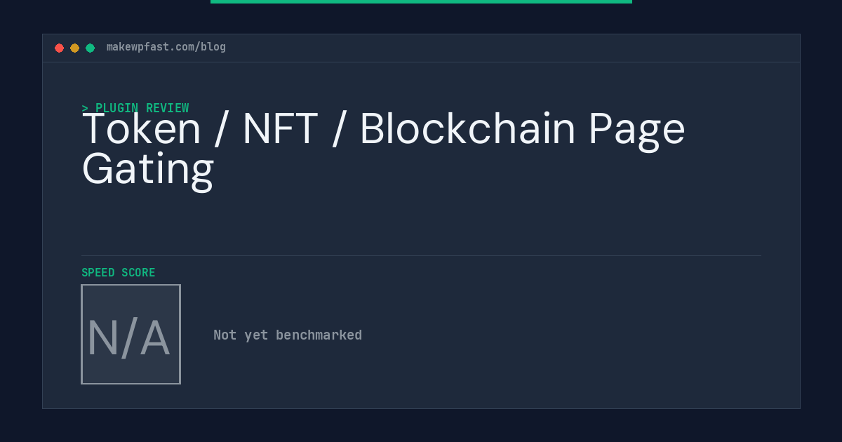 Token / NFT / Blockchain Page Gating - MakeWPFast
